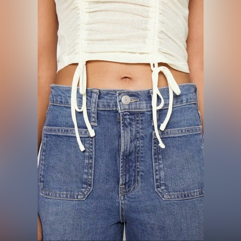 BDG Urban Outfitters Ruched Slub Crop Tank - Picture 3 of 8